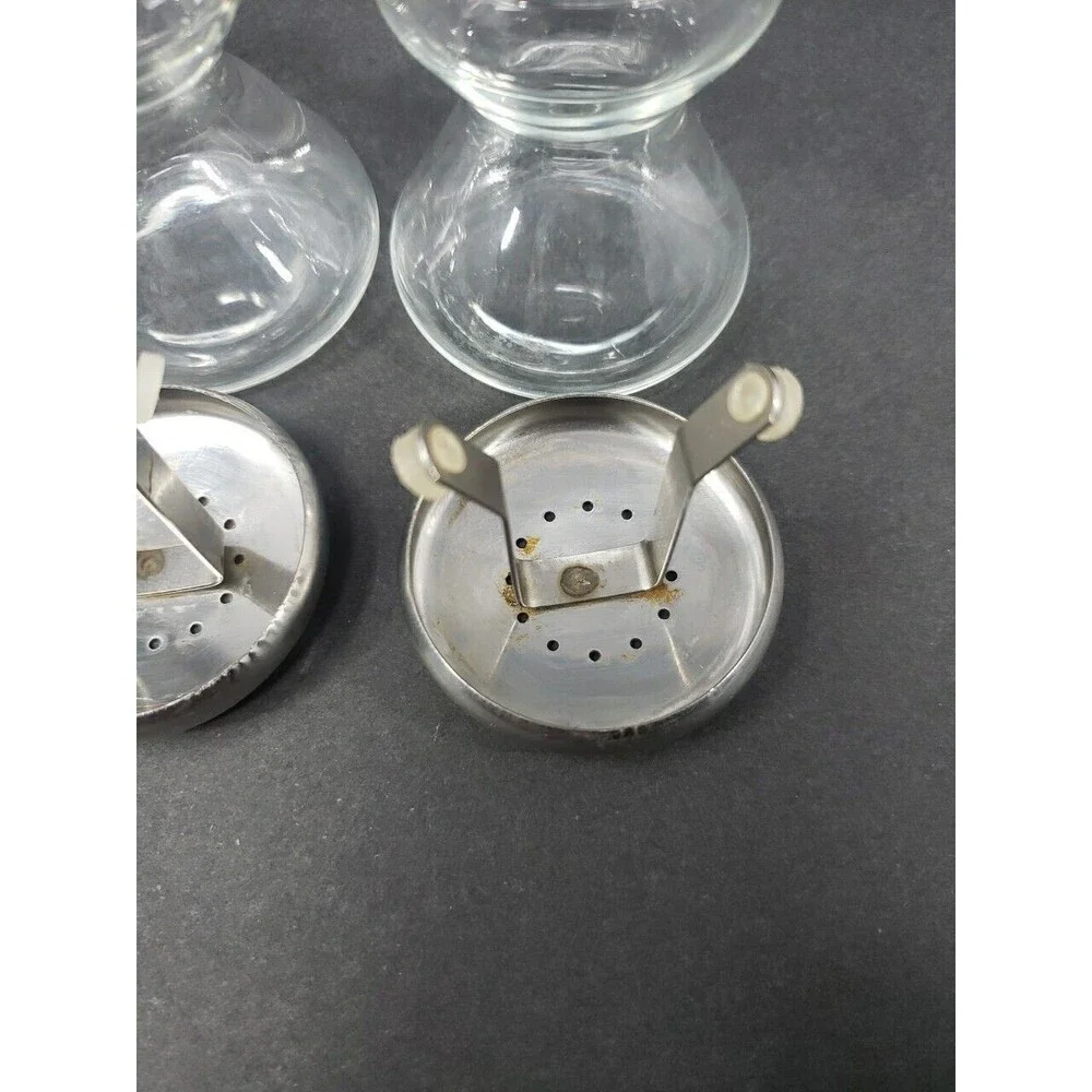 STAR TREK Style Hourglass Salt & Pepper Shakers Made in USA VTG MCM See Photos